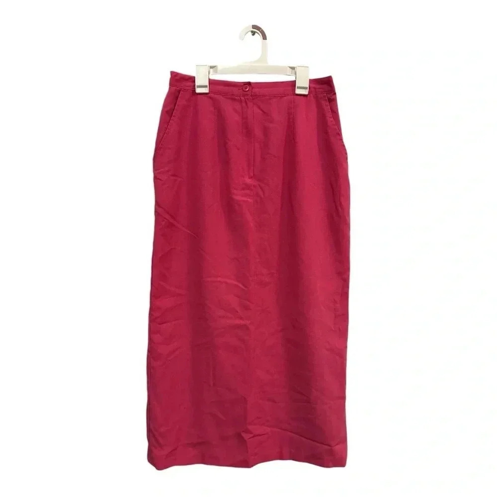 Vintage Sag Harbor Pink Maxi Skirt // Size 10